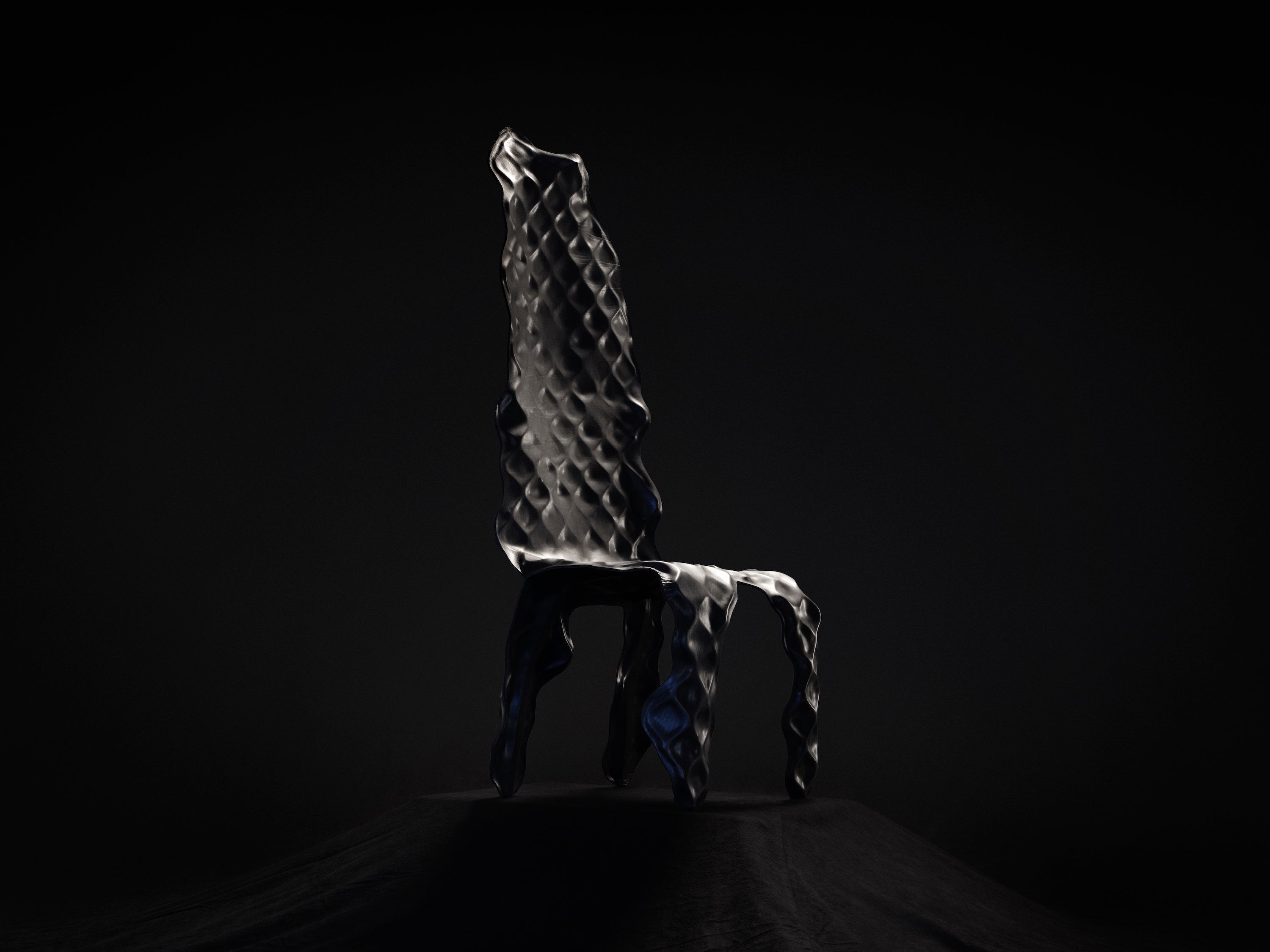 Ngumu Janka Warnti High Back Chair, Black, by Trent Jansen & Johnny Nargoodah For Sale