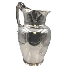 Aguamanil para jarra de plata Gorham de la década de 1850