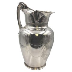 Antique Gorham Coin Silver Pitcher Ewer from 1850s