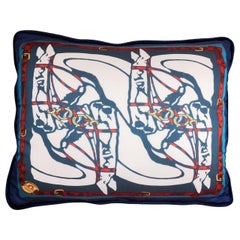 Italian Handmade Contemporary Style, "HorseBit" Collection Pillow Set of 4