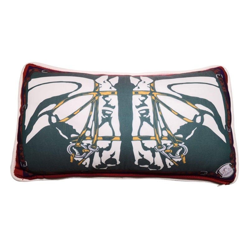 Italian Handmade Contemporary Style, "HorseBit" Collection Pillow Set of 3