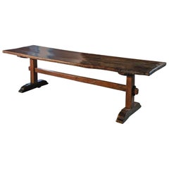 Antique 17th century English Rustic Trestle Table