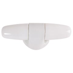 Wilhelm Wagenfeld Glass Wall Lamp Sconce White Modern Light, Lindner 1950s