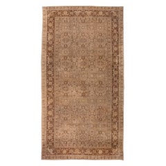 Early 20th Century Indian Amritsar Brown Rug