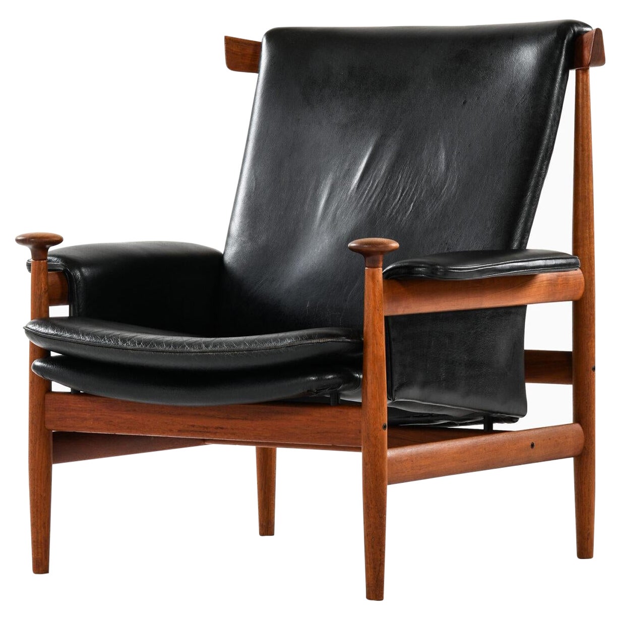 Finn Juhl Easy Chair Model Bwana Produced by France & Daverkosen For Sale