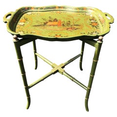 Maitland Smith Style Chinoiserie Tray Table