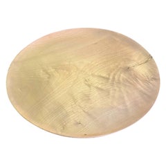 Cargador monumental de madera exótica torneada, moderno de mediados de siglo, firmado por Bob Stocksdale