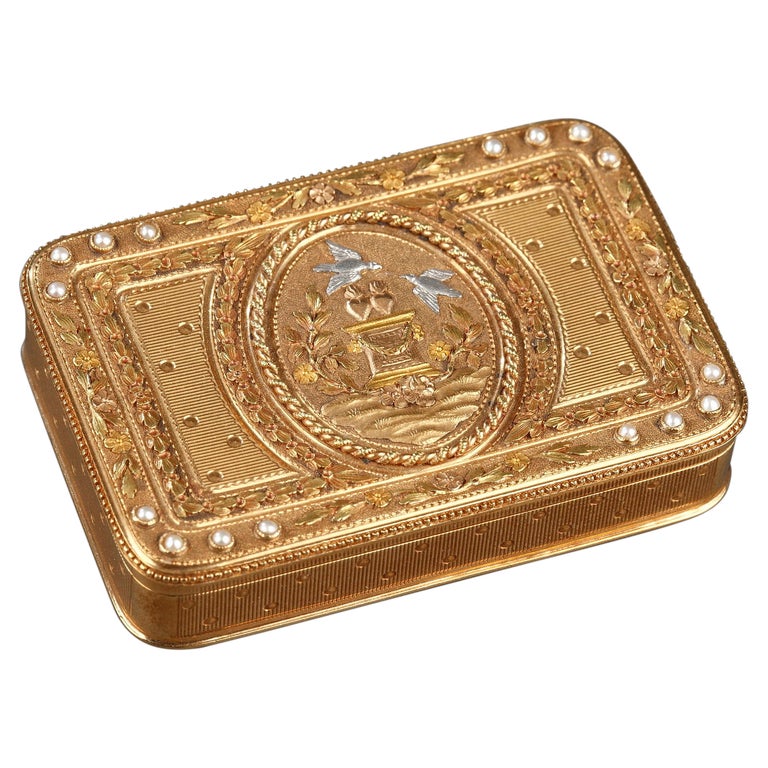 Early 19th Century Gold Box For Sale at 1stDibs
