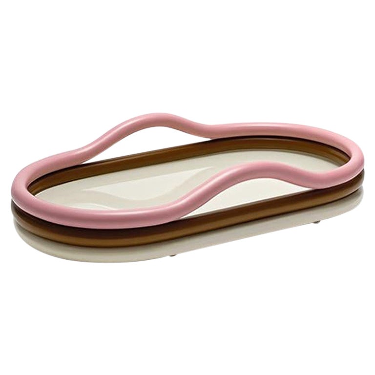 Bottega Intreccio Trechicchere Bamboo 21st Century Tray by Saverio Carolla For Sale