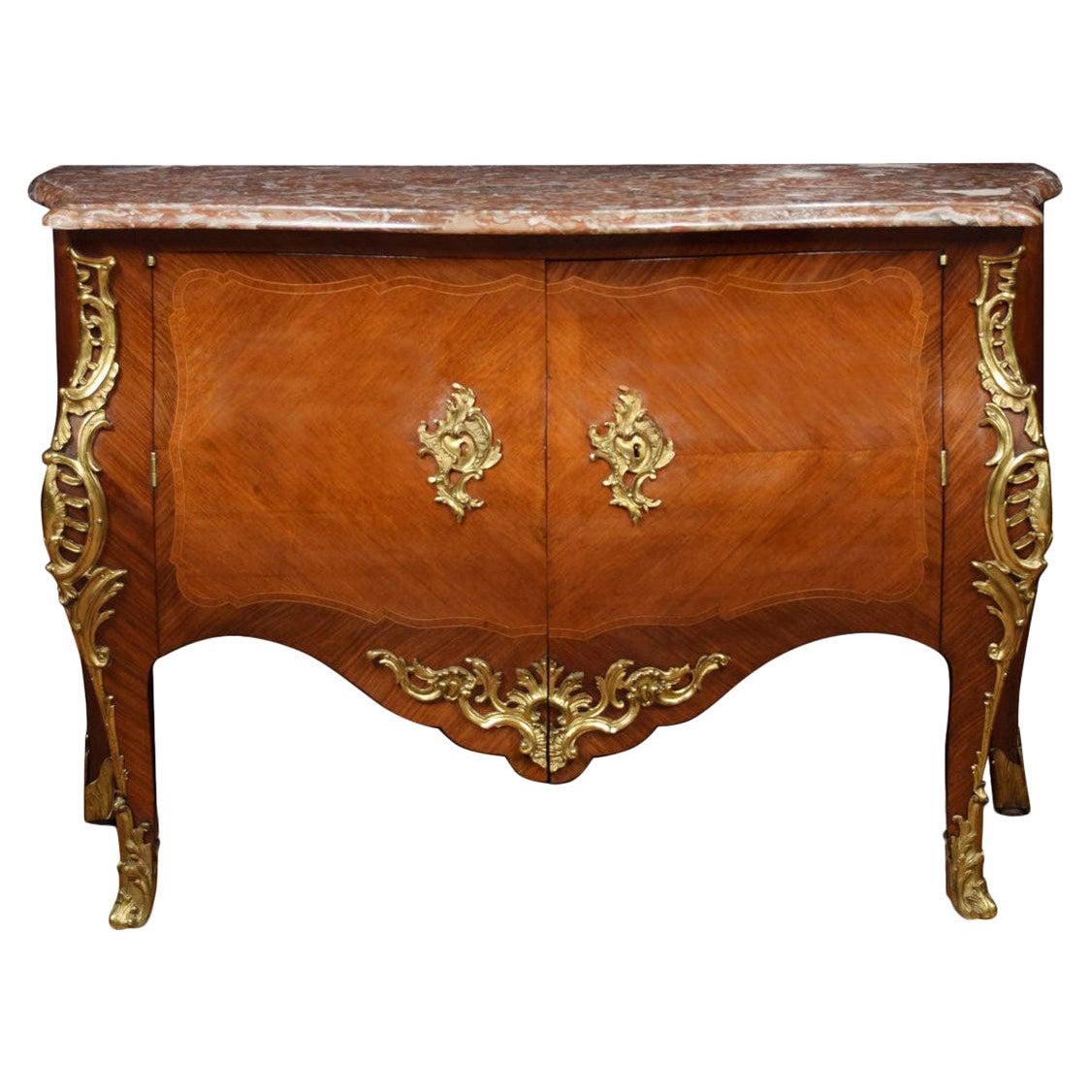 Late 18th Century French Gilt Bronze-Mounted Commode For Sale