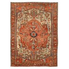 Used Area Rug Serapi Design