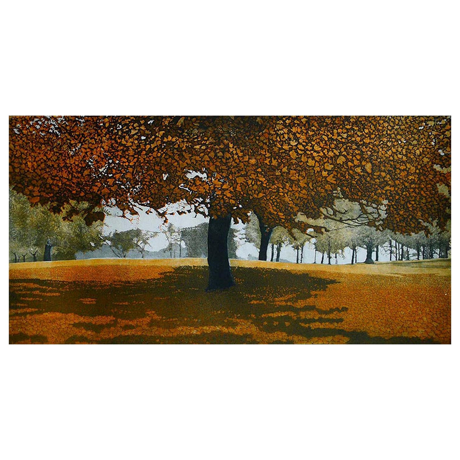 Limited Edition Etching and Aquatint, Phil Greenwood 'English', Autumn Heath