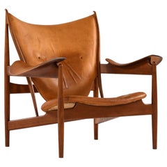 Finn Juhl Chieftain Easy Chair Produced by Cabinetmaker Niels Vodder