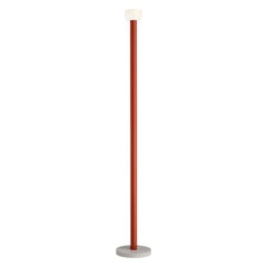 Flos Bellhop Floor Lamp in Red Body with White Diffuser