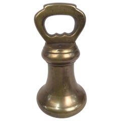 Antique Brass 2 LB Grocers Weight