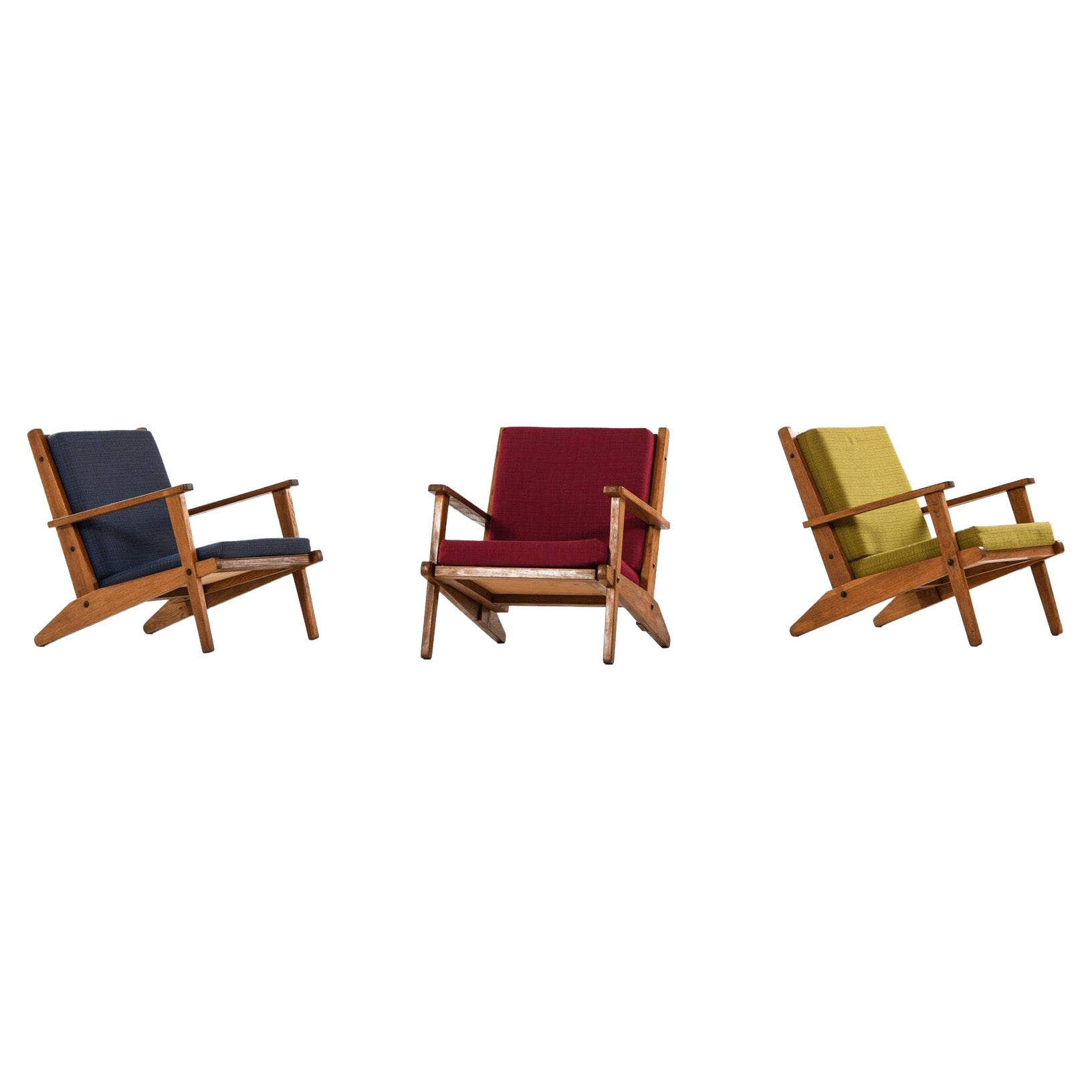 Poul Hansen Easy Chairs Produced in Denmark For Sale