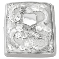 Retro Chinese Export Silver Cigarette Case