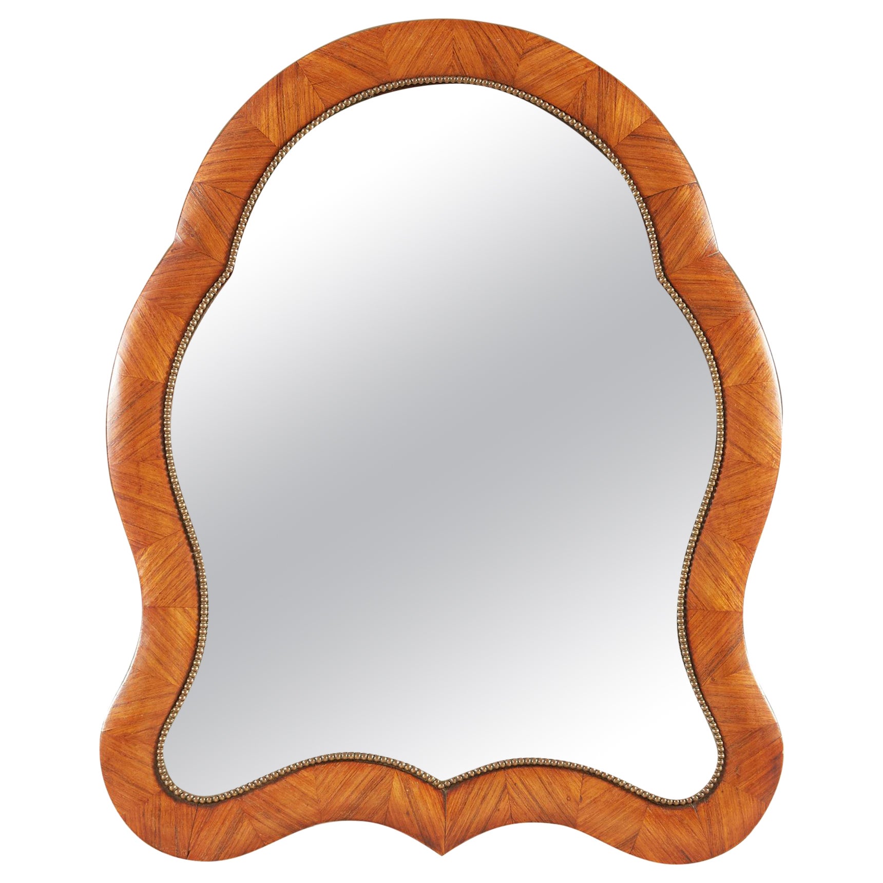 19th Century Decorative Walnut Dressing-Table Mirror For Sale