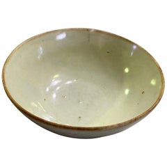 Korean Joseon Dynasty Glazed Pottery Ceramic Hakame Chawan Tea Bowl