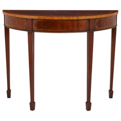 Early 20th Century, Edwardian Semi-Circle Console Table