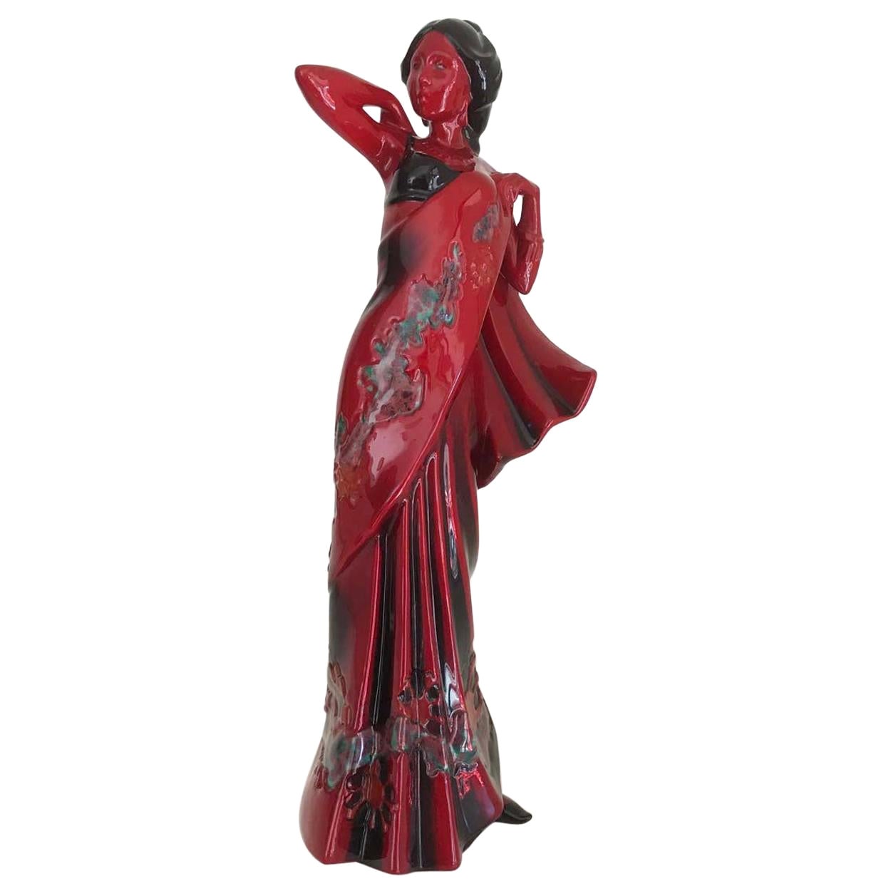 Figurine Royal Doulton Flambe Limited Edition, Eastern Grace, vers 1996 en vente