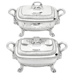 Antique George III Sterling Silver Tureens 1810