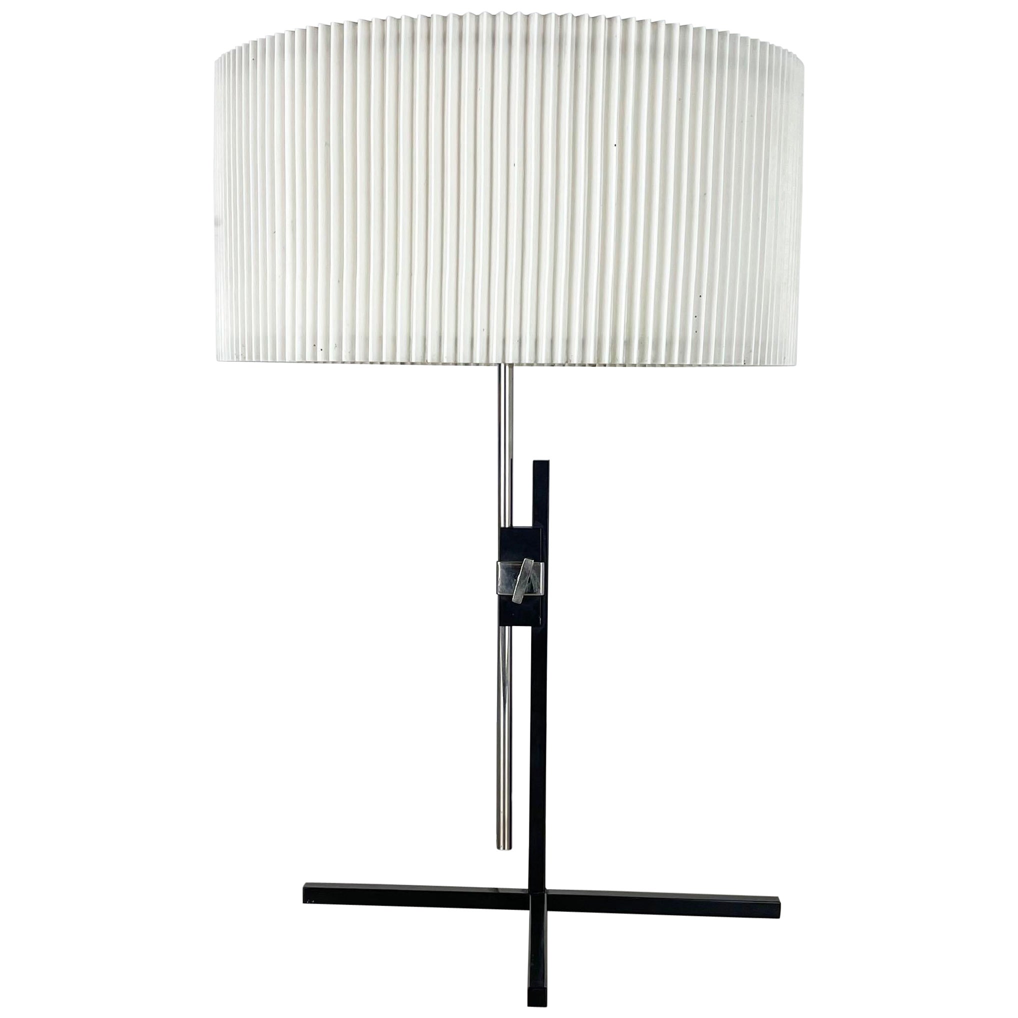 Lampe de bureau cubique moderniste Spoutnik de Larege, lumières Kaiser Leuchten, Allemagne, années 1960