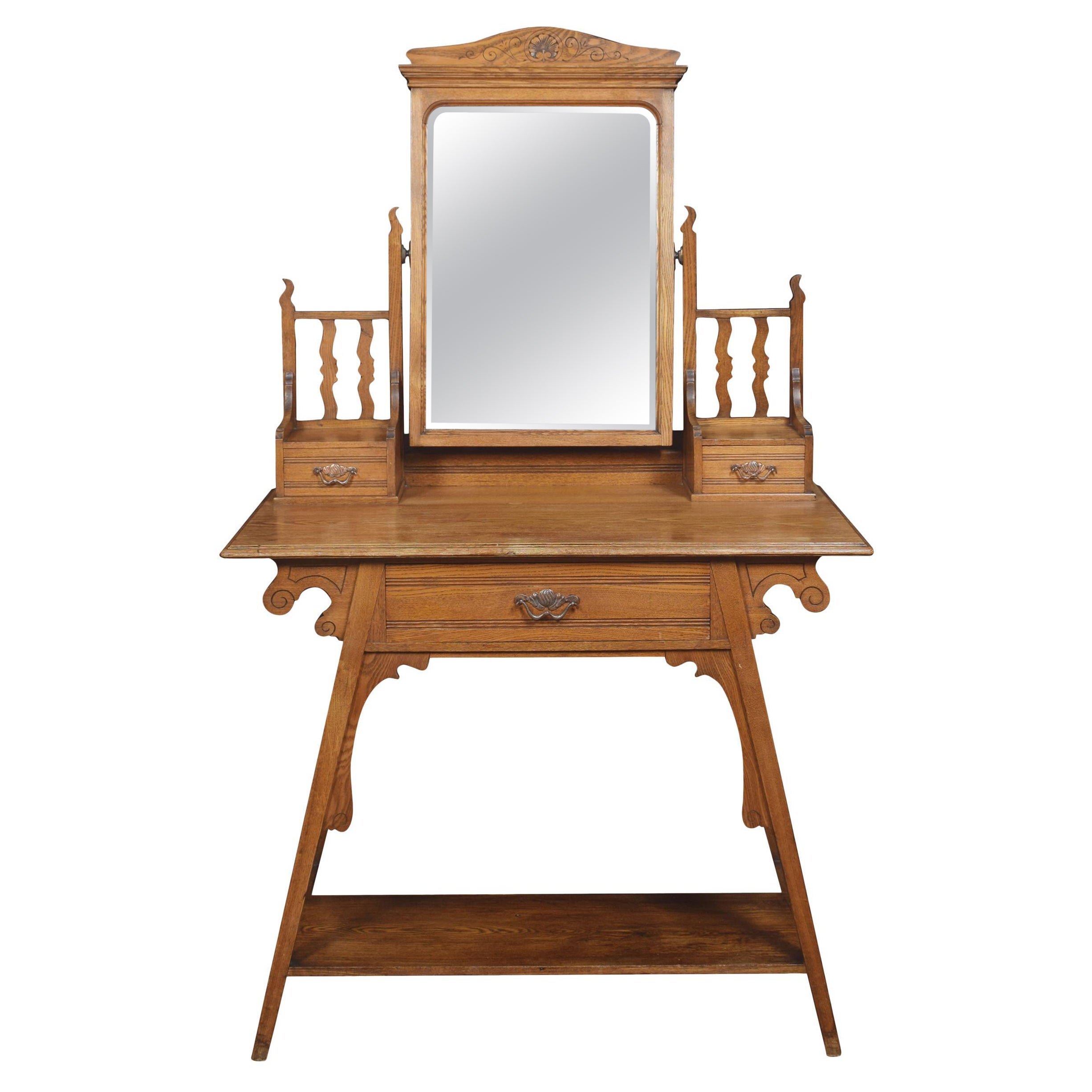 Arts and Crafts Dressing Table For Sale