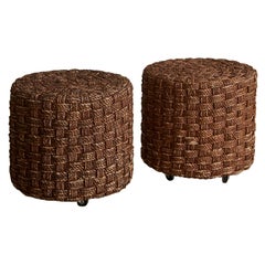 Pair of Woven Rope Stools
