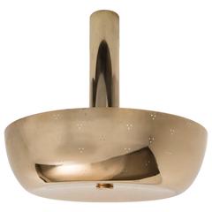 Paavo Tynell Large Brass Ceiling Light, 1950s 3
