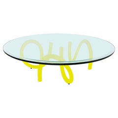 Maurice Barilone Roche Bobois Table basse en verre de Murano:: Italie