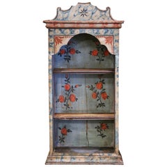 18th Century French Carved Painted Wall Shelf from Provence