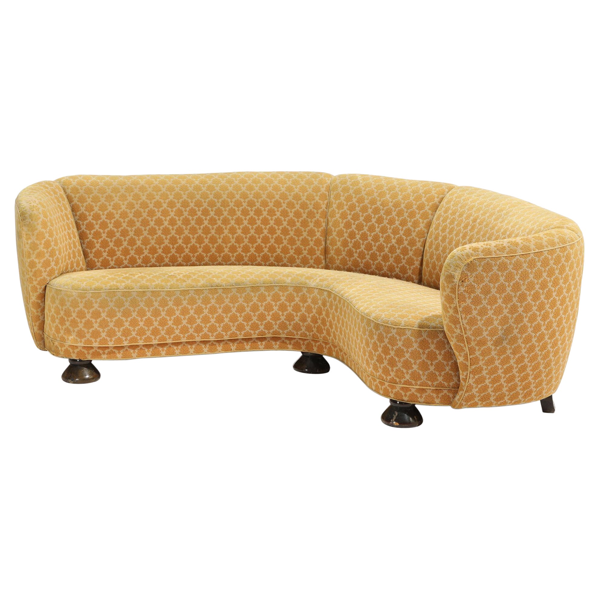 Danish 1940s Corner or Sectional Sofa at 1stDibs