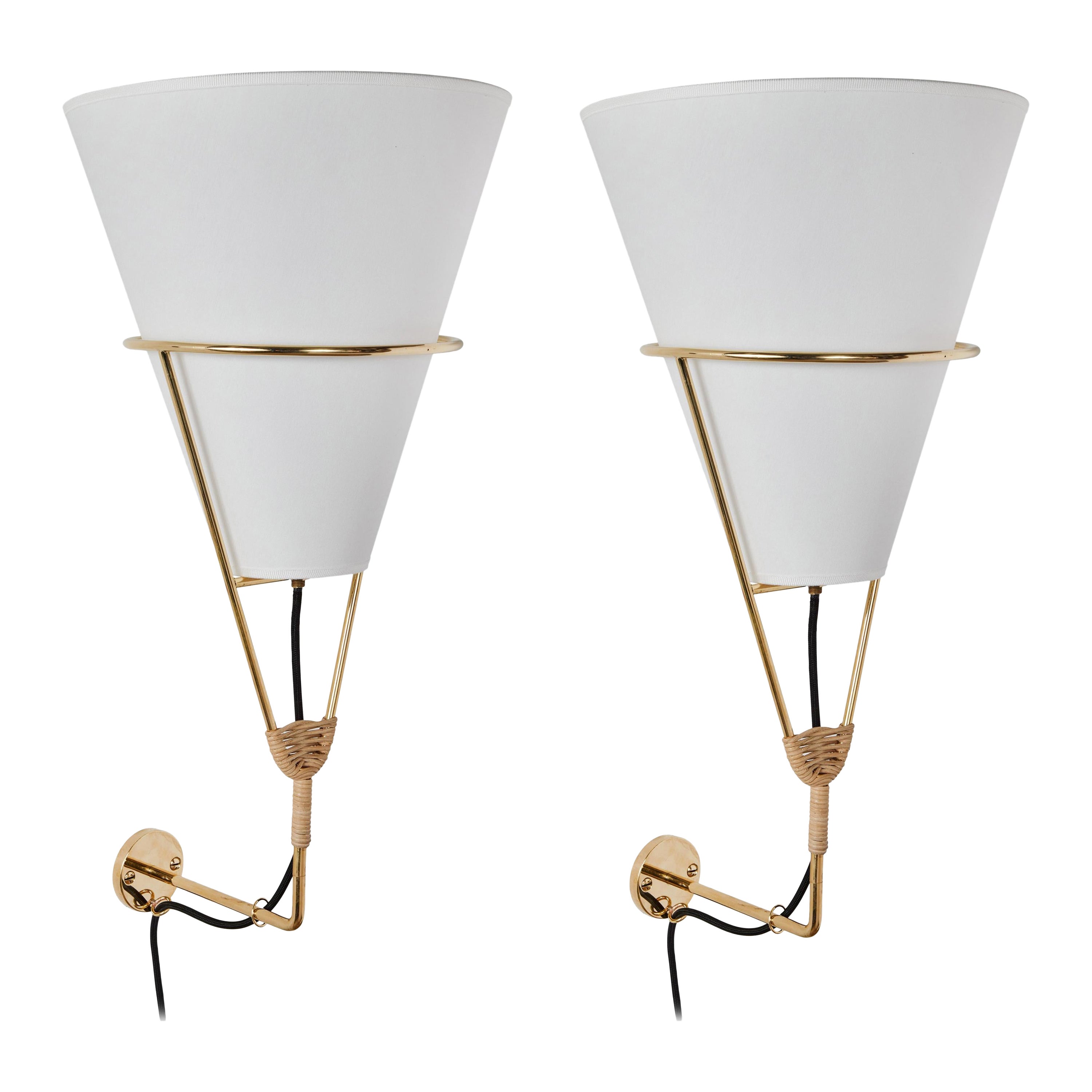Large Carl Auböck 'Vice Versa' Wall Lamp