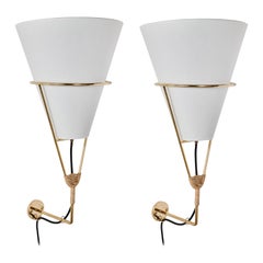 Large Carl Auböck 'Vice Versa' Wall Lamp