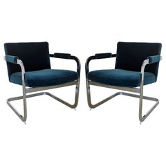 70's Modern Cantilever Armchairs by Milo Baughman for Thayer Coggin
