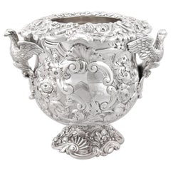 Antique George III Sterling Silver Wine Cooler