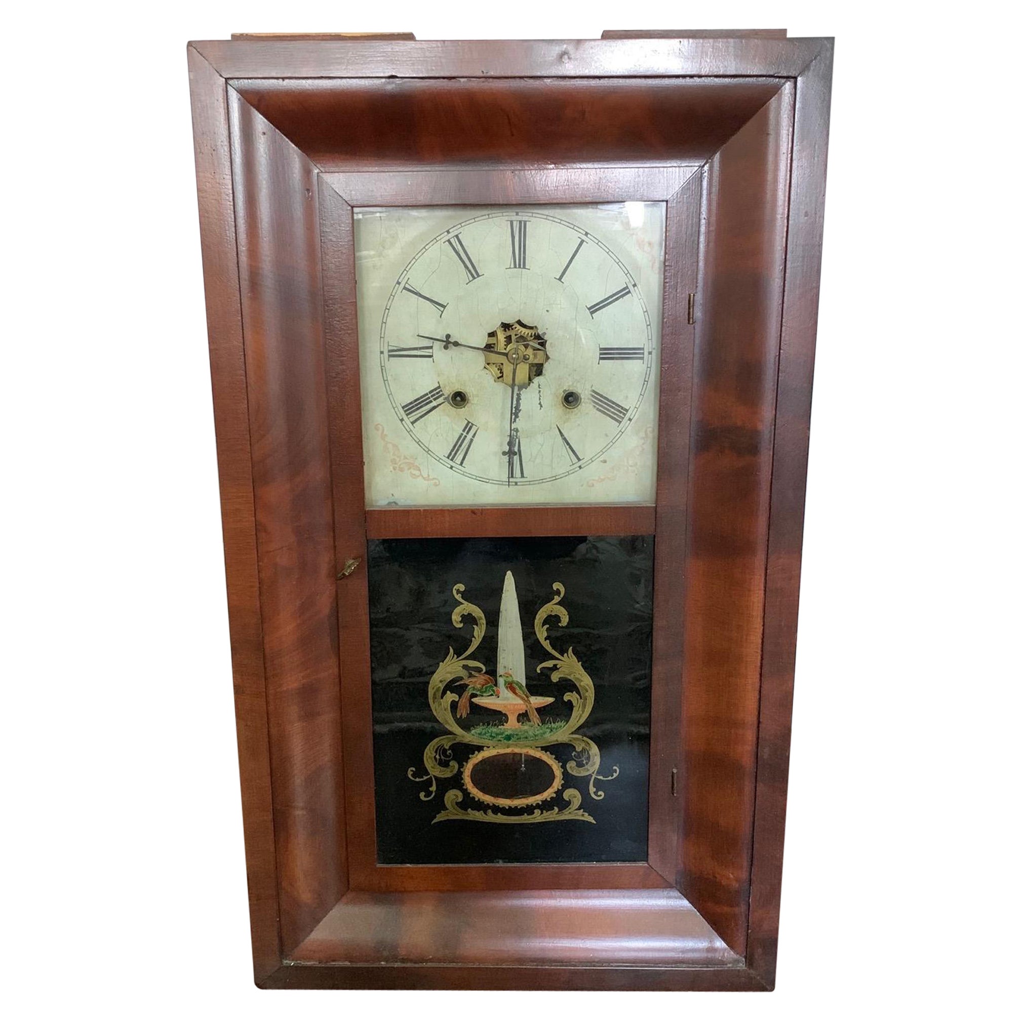 Rosenholz-Regaluhr von Ansonia Clock Company. Messing und Kupfer, 19. Jahrhundert im Angebot