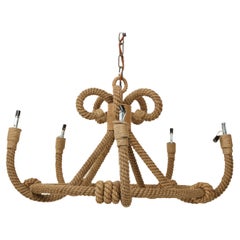Contemporary Nautical Jute Rope Pendant Light Fixture