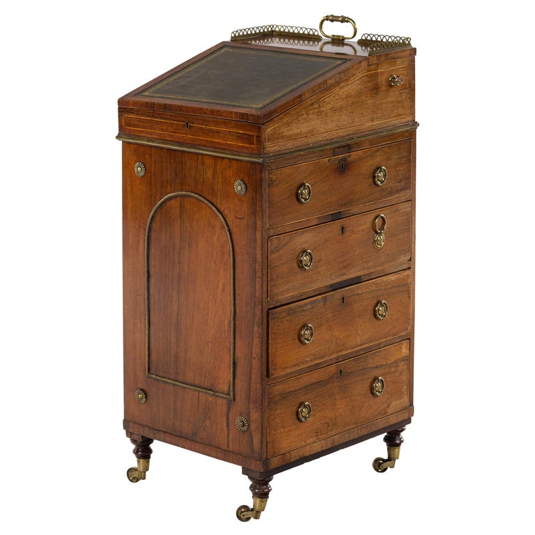 Bureau secrétaire Davenport en acajou Honoré N°138