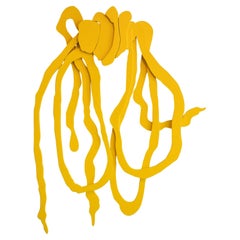 Jeff Low 'Yellow Knot' Wall Sculpture