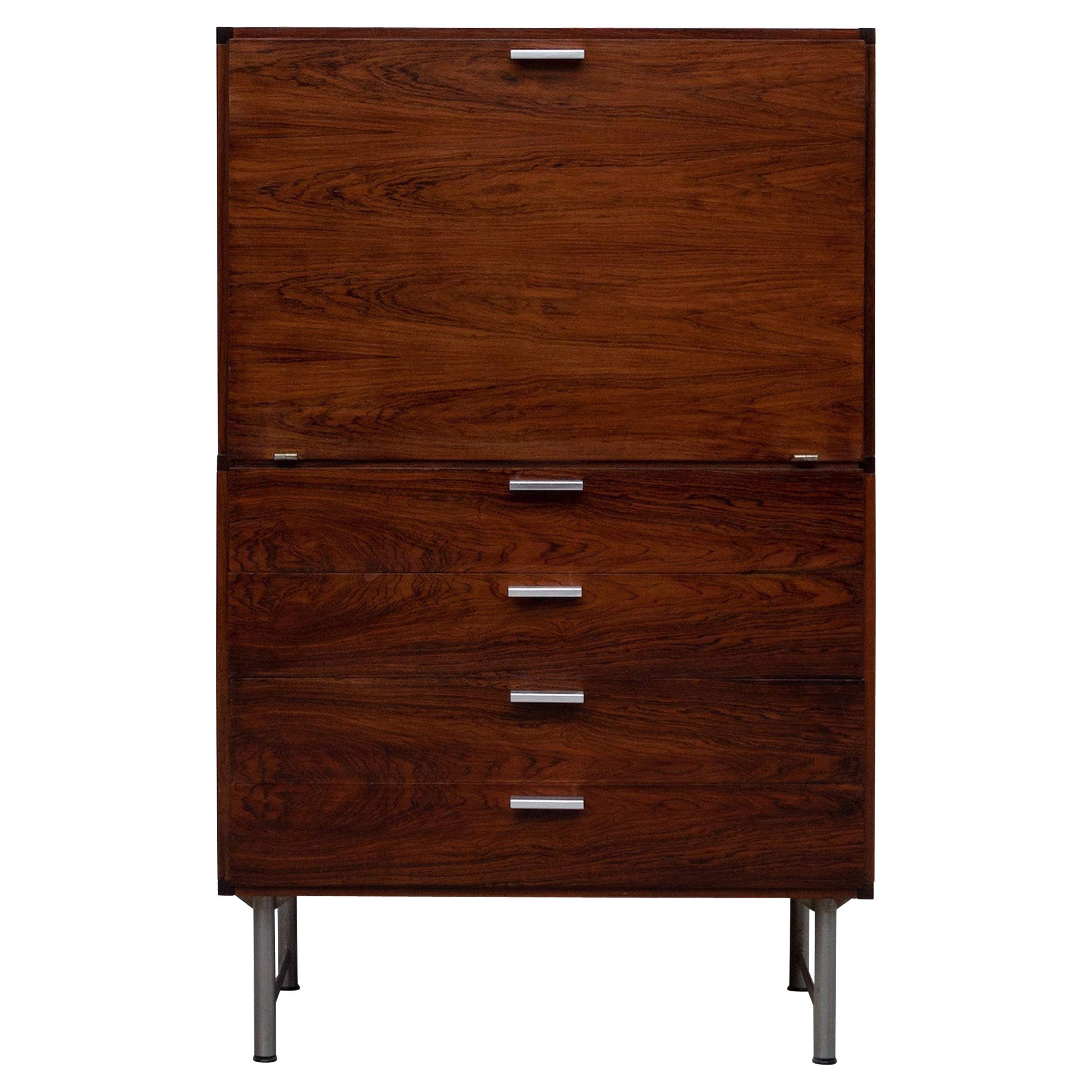Cees Braakman for Pastoe "P5" Jacaranda Wood Secretaire