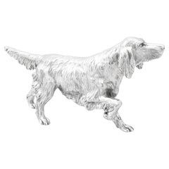Sterling Silver Model of an Irish Setter