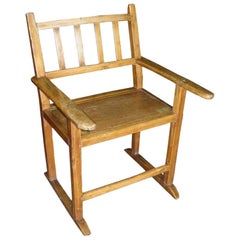 Antique 19th Century Molave Wood Kitchen Chair