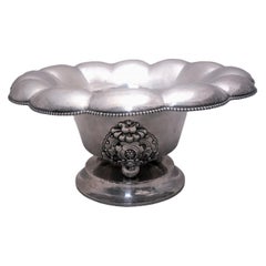 Silver Flower Centerpiece Bowl by David Andersen