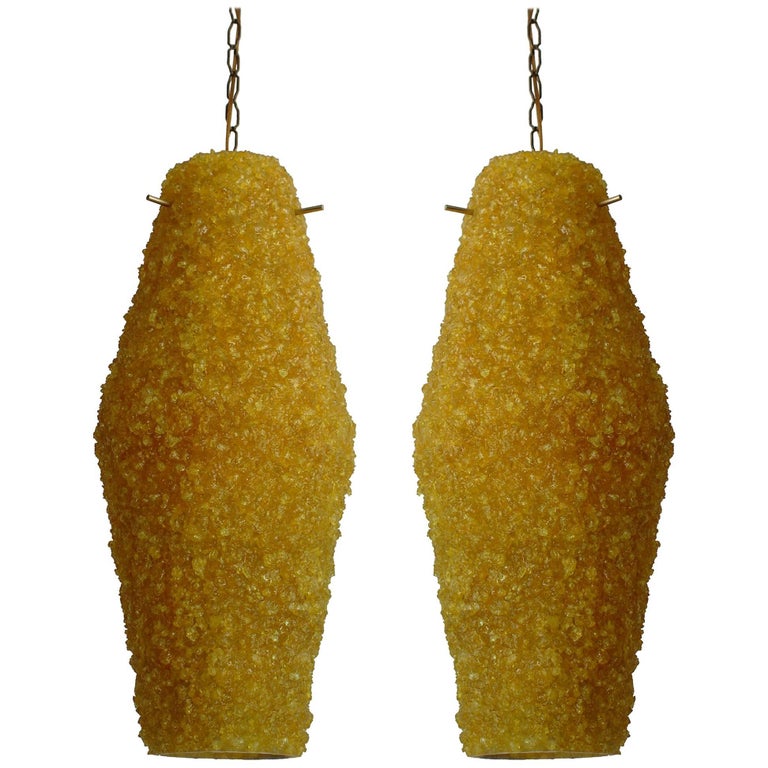 Pair of Rock Candy Pendants For Sale at 1stdibs