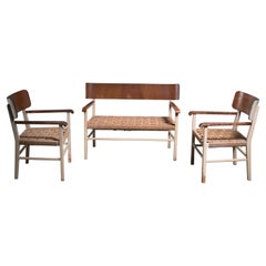 Light and Transparant Scandinavian Modern Sofa Set