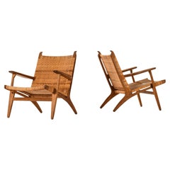 Hans Wegner Easy Chairs Model CH-27 Produced by Carl Hansen & Son