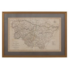 19th Century John Cary Map of South Part of West Riding of Yorkshire, circa 1805