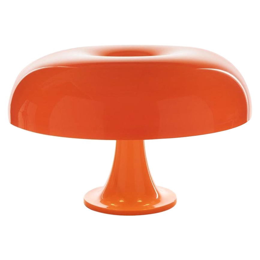 Giancarlo Mattioli 'Nesso' Table Lamp in Orange for Artemide